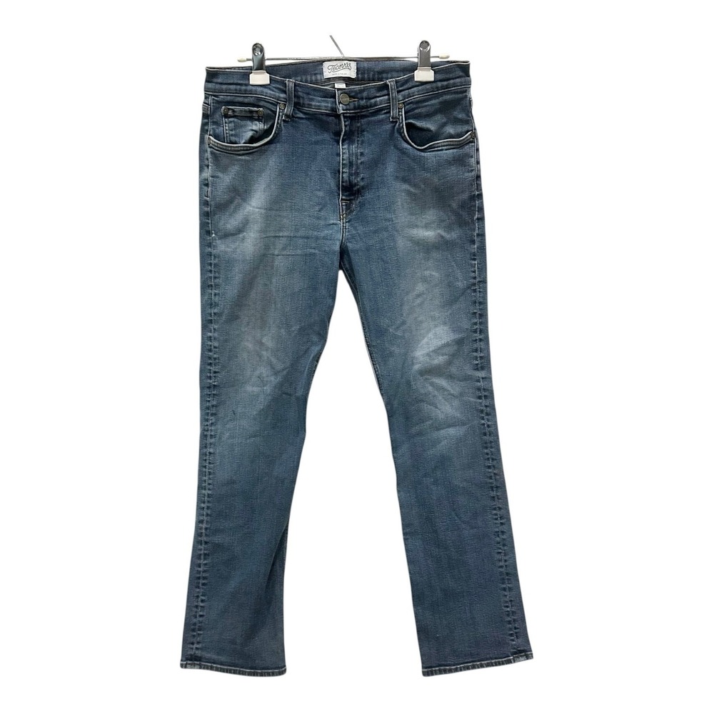 Tecovas Slim Fit Jeans Mens 36x32 Blue Medium Wash Made in USA Denim Stretch